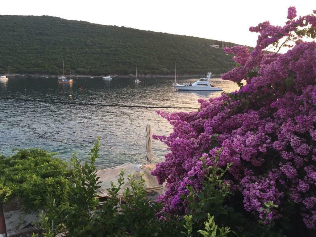 Apartamento Waterfront Townhouse Sunset View With Garage Bigovo Exterior foto